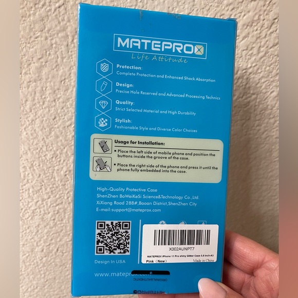 Mateprox iPhone 11 Pro Shiny Pink Glitter Case - Picture 3 of 3